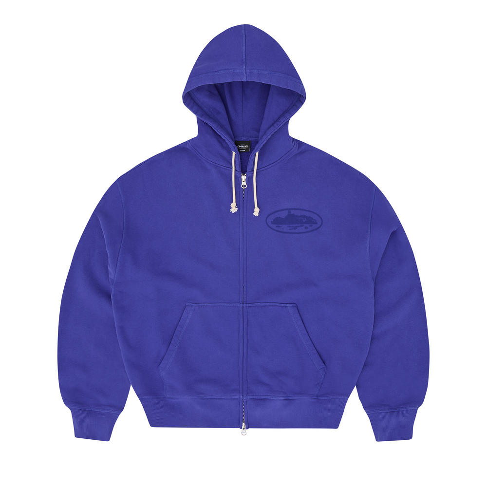 ISLAND KNOCKOUT ZIP HOODIE [INDIGO BLUE]