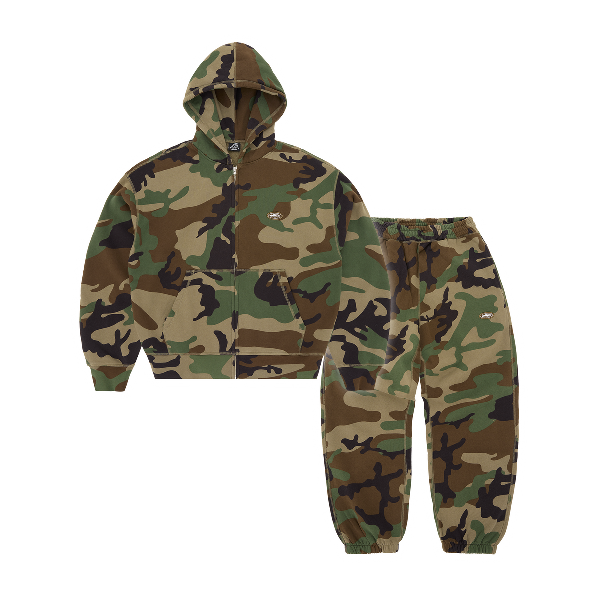 MINI ISLAND HOODIE TRACKSUIT [WOODLAND CAMO]