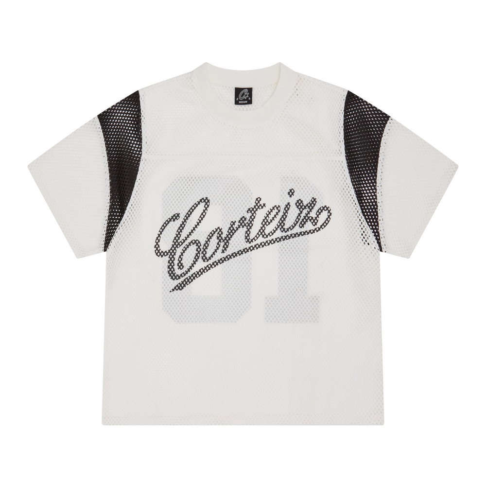 OPEN MESH PANEL JERSEY [CREAM]