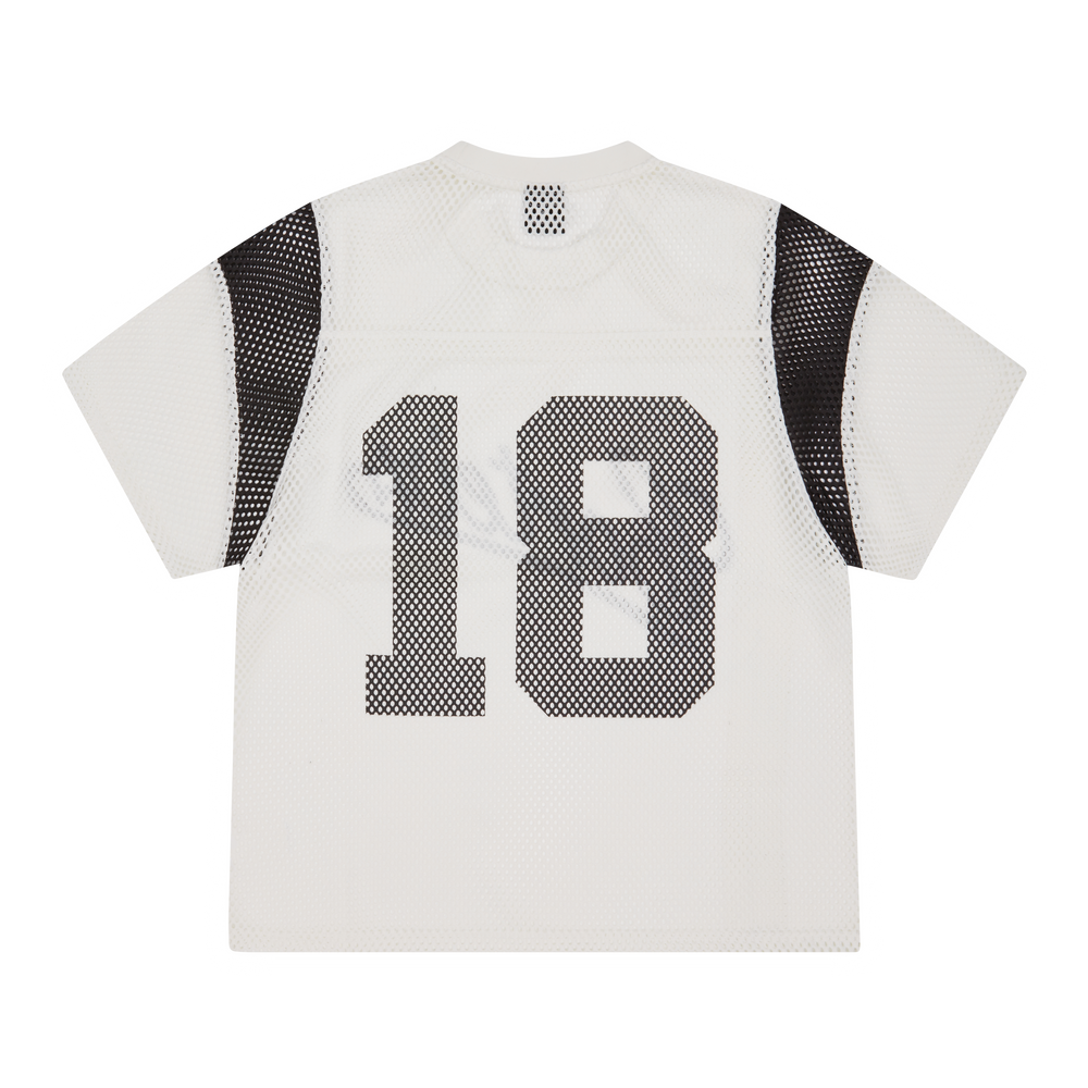OPEN MESH PANEL JERSEY [CREAM]