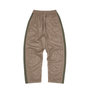 MESH PANEL TRICOT TRACK PANT [TAN / OLIVE]