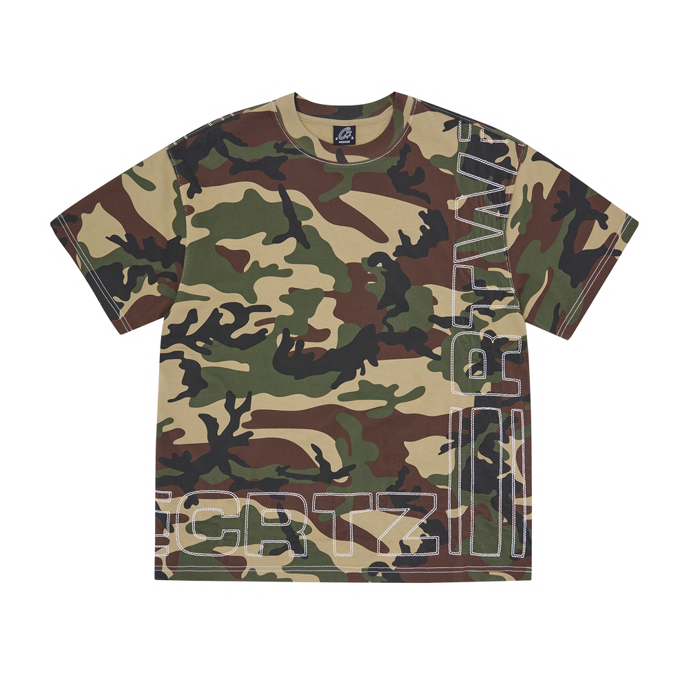OUTLINE HEAVYWEIGHT TEE [WOODLAND CAMO]