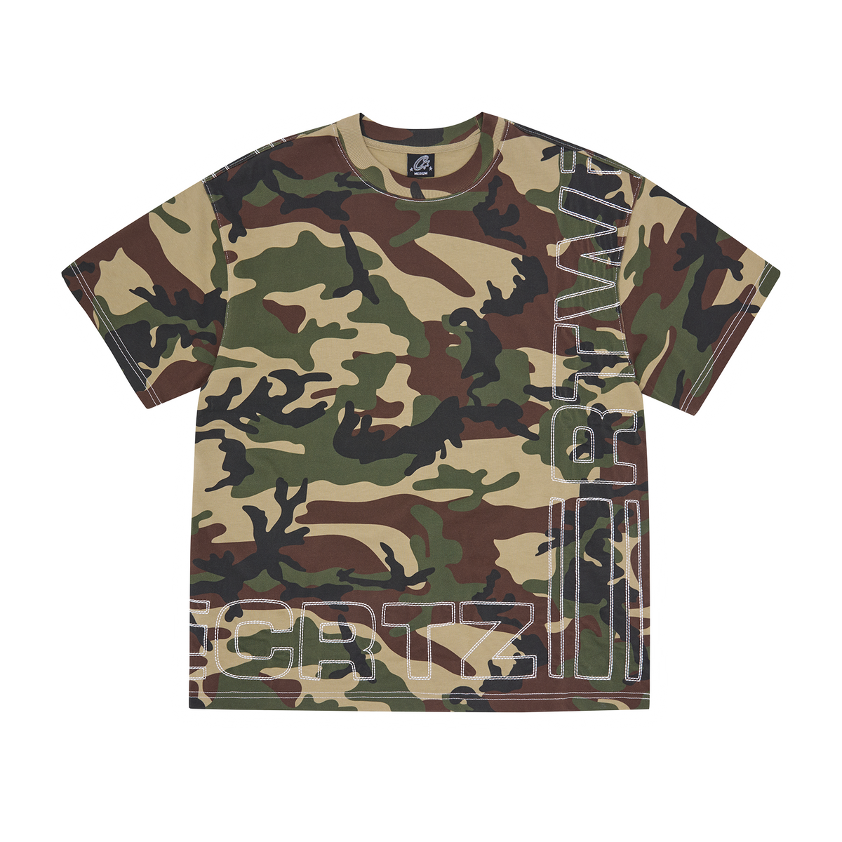 OUTLINE HEAVYWEIGHT TEE [WOODLAND CAMO]