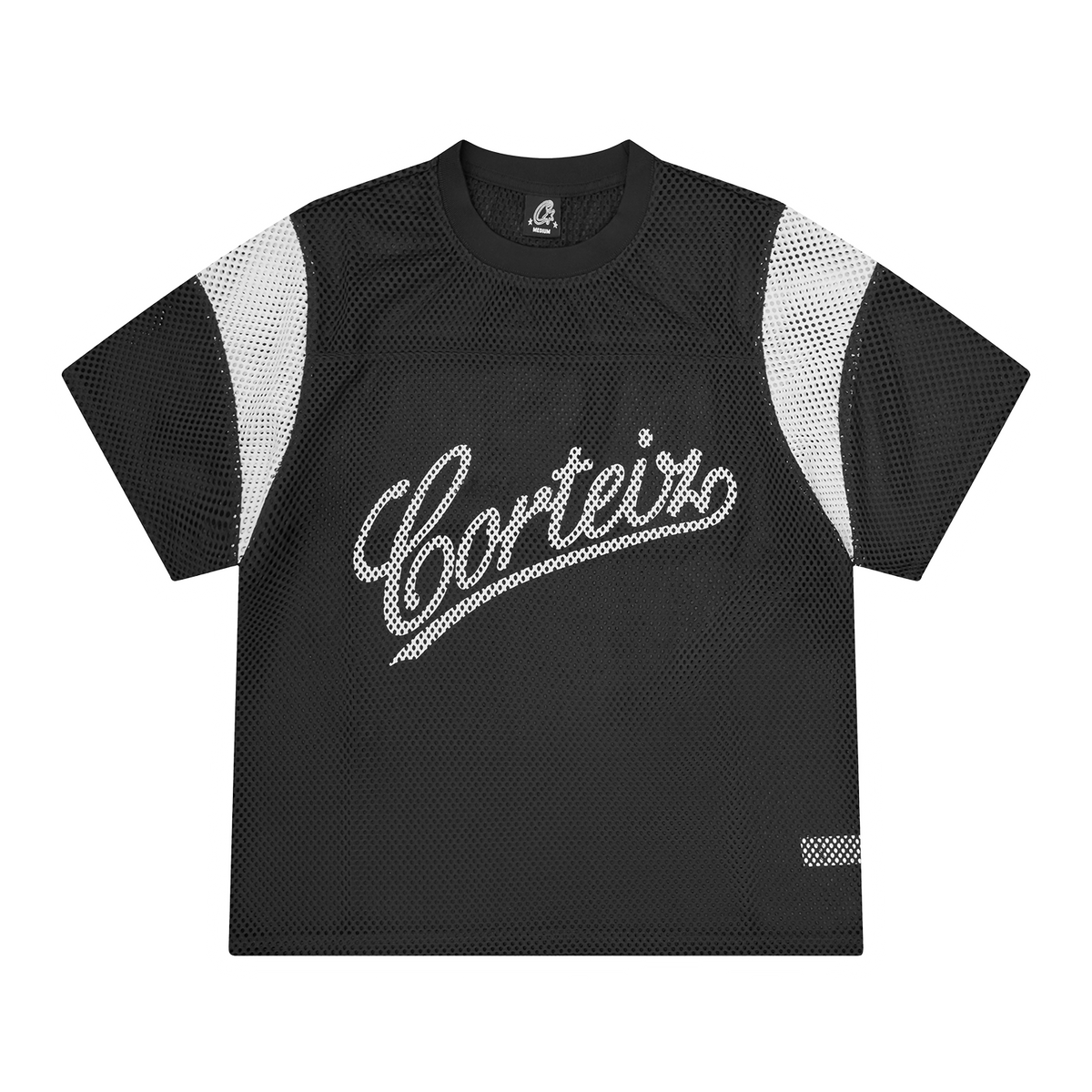 OPEN MESH PANEL JERSEY [BLACK]