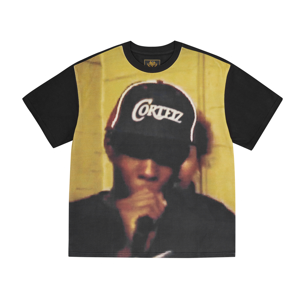 PIRATE RADIO HEAVYWEIGHT TEE [BLACK]