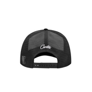 ISLAND PUFF PRINT TRUCKER HAT [WHITE/BLACK]