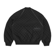 QUILTED EXCHANGE BOMBER [BLACK]