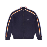 MULTI STRIPE KNIT ZIP UP [NAVY]