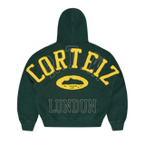 LUNDUN STITCH ZIP HOODIE [FOREST / YELLOW]