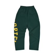 LUNDUN STITCH OPEN HEM SWEATPANT [FOREST / YELLOW]