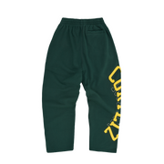 LUNDUN STITCH OPEN HEM SWEATPANT [FOREST / YELLOW]