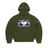 HUEY KNIT HOODIE [OLIVE]