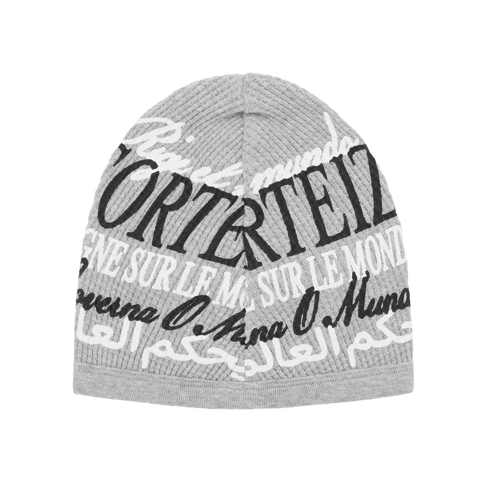 WORLDWIDE WAFFLE BEANIE [HEATHER GREY]