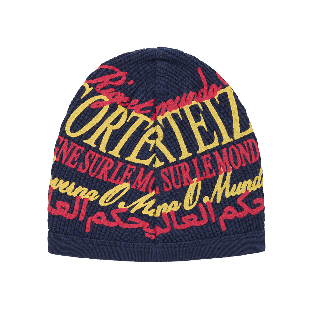 WORLDWIDE WAFFLE BEANIE [NAVY]