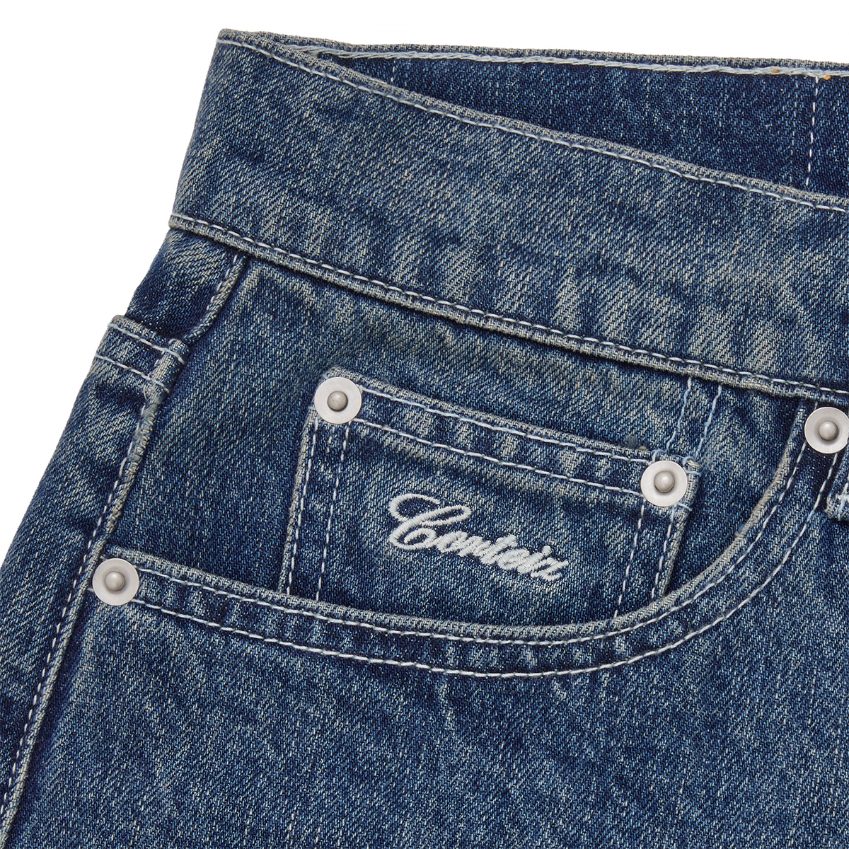 SAVOY DENIM SHORT [CHALK WASH]