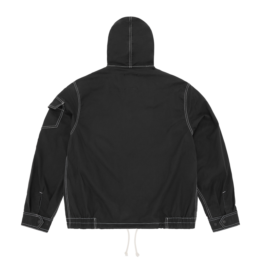 SHIELD CREST TWILL JACKET [BLACK]