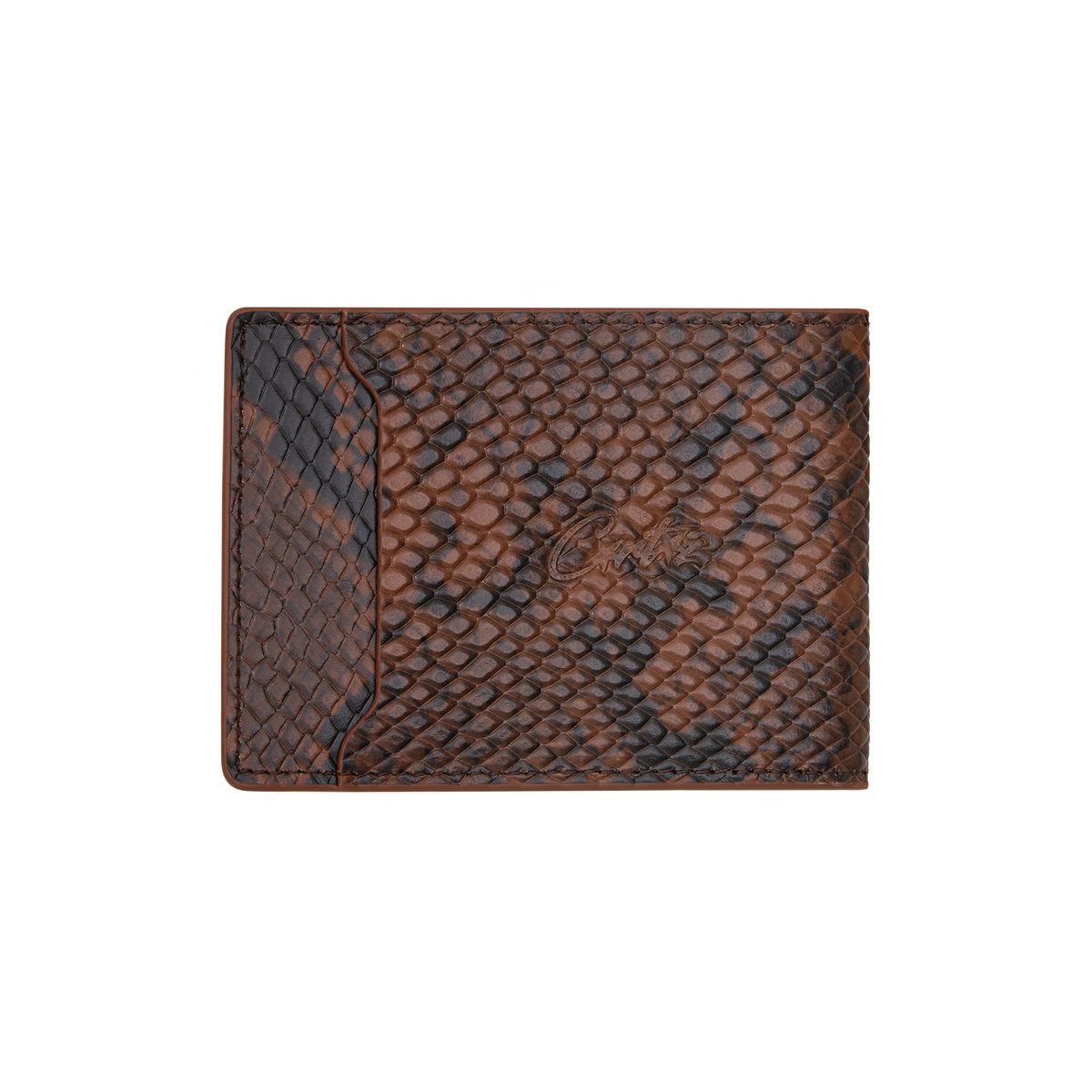 ISLAND LEATHER CARD HOLDER [BROWN SNAKE]