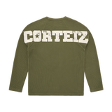 STAR RAGLAN WAFFLE THERMAL [OLIVE]