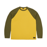 STENCIL RAGLAN LS [GOLD/OLIVE]