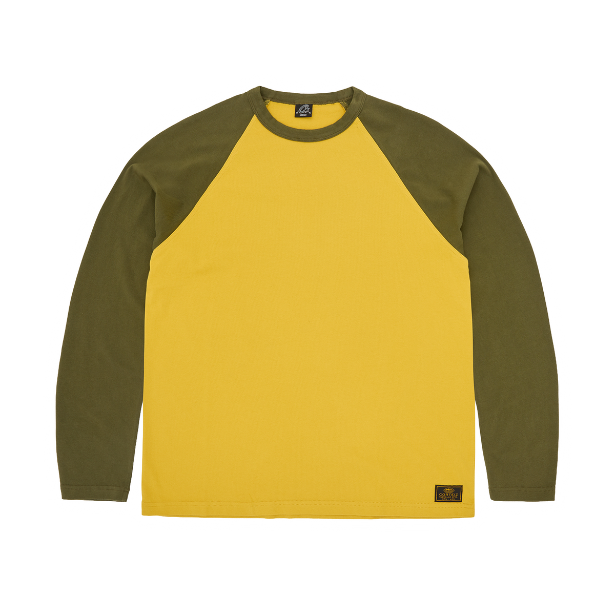 STENCIL RAGLAN LS [GOLD/OLIVE]