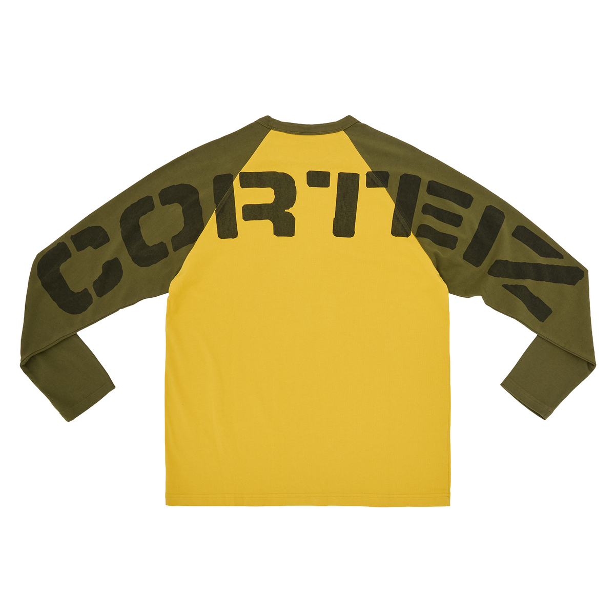 STENCIL RAGLAN LS [GOLD/OLIVE]