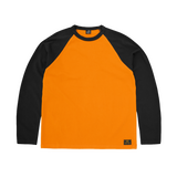 STENCIL RAGLAN LS [ORANGE/BLACK]