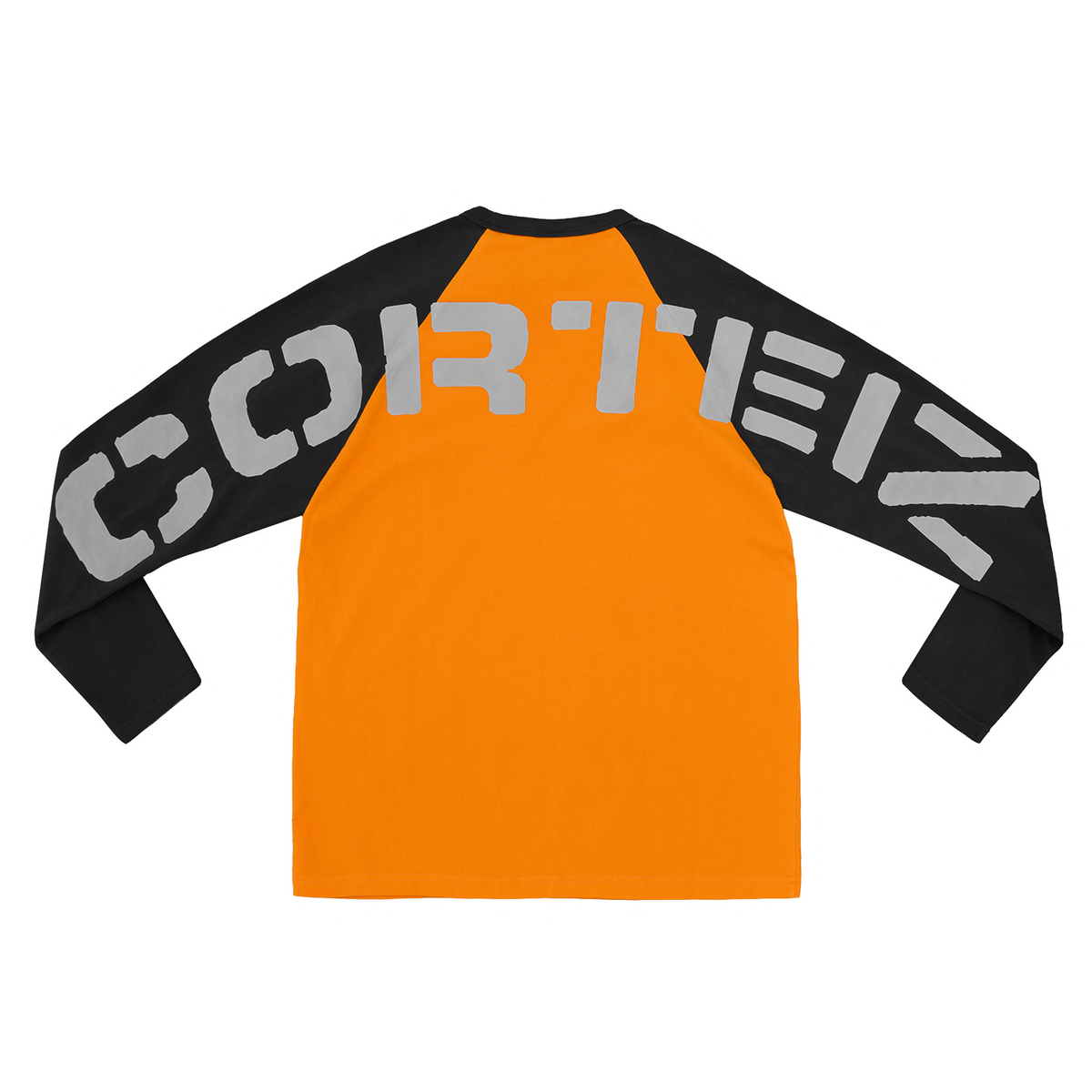 STENCIL RAGLAN LS [ORANGE/BLACK]