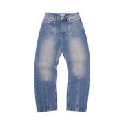 STITCH DOWN BAGGY JEANS [FADED INDIGO]