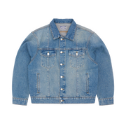 STITCH DOWN DENIM JACKET [FADED INDIGO]