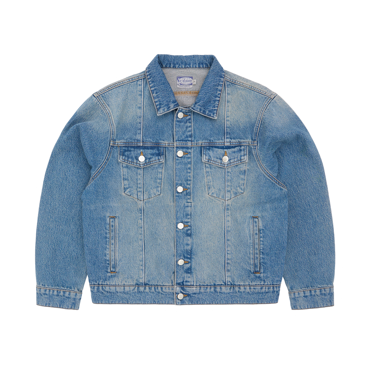 STITCH DOWN DENIM JACKET [FADED INDIGO]
