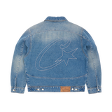 STITCH DOWN DENIM JACKET [FADED INDIGO]