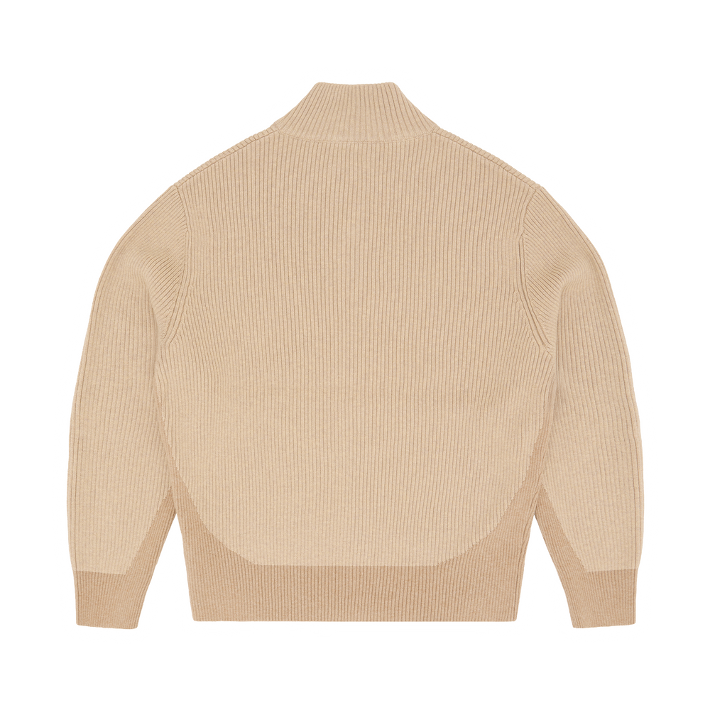 VVS RIB KNIT ZIP UP [NATURAL]